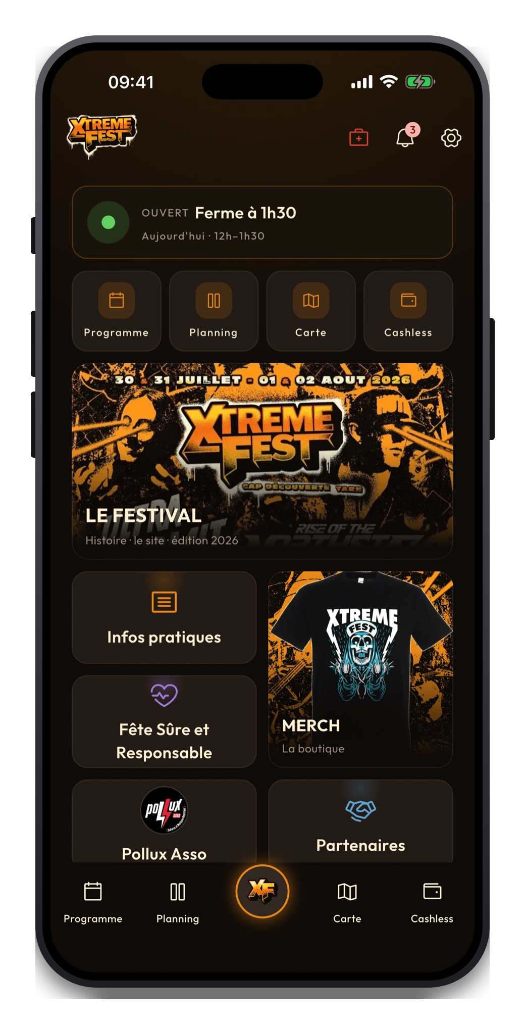 Aperçu app - Infos